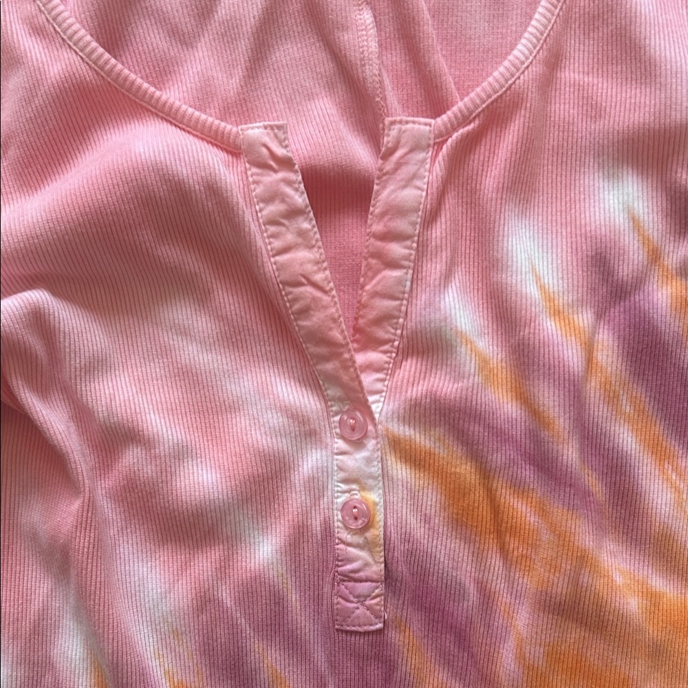 Young Fabulous & Broke Multicolor Tie-Dye Long Sleeve Dress - Picture 4 of 4